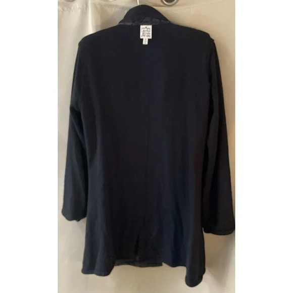 Parsley & Sage Small Long Jacket Button Down Coat Black Grey Reversible Winter - Picture 4 of 9